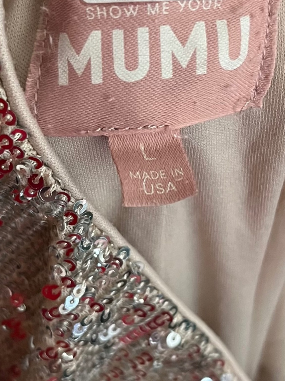 Show Me Your MuMu Silver Sequin High Waisted Flare Mercury Bells Pants - Picture 6 of 6